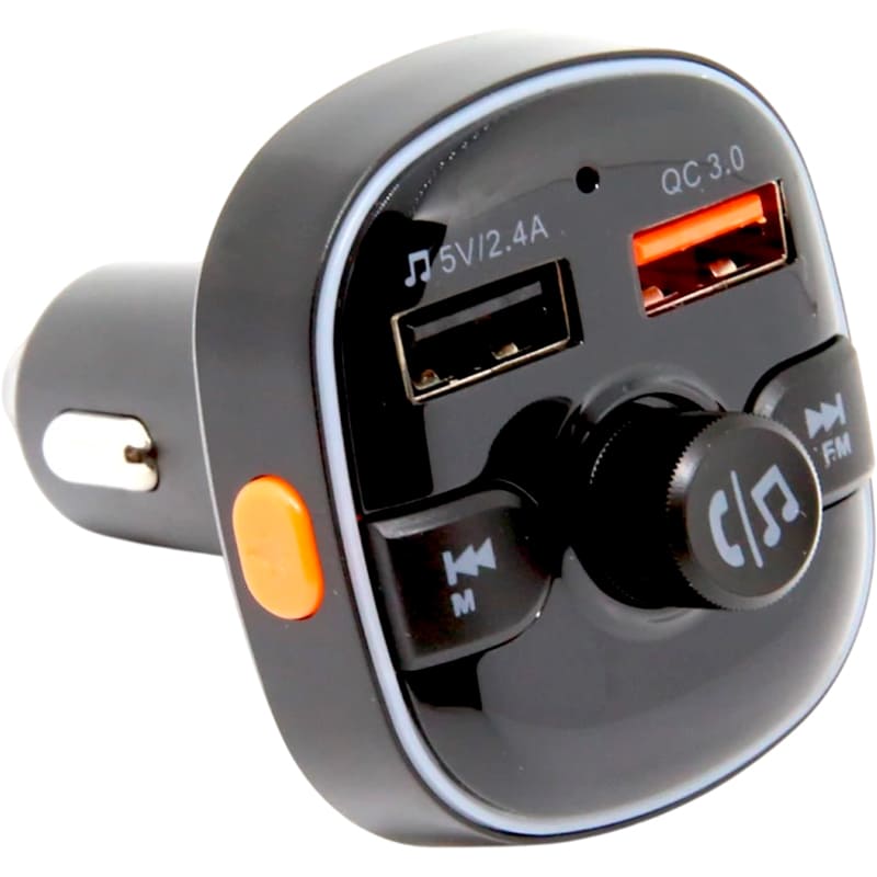 FM трансмиттер REMZONA Vibe RGB 15W (FMAA-02BK) Материал  пластик