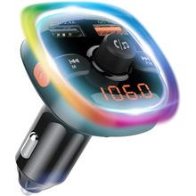 FM трансмітер REMZONA Vibe RGB 15W (FMAA-02BK)