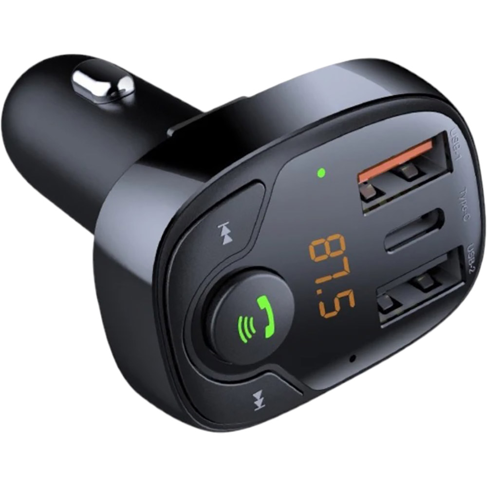 Внешний вид FM-трансмиттер REMZONA Vibe PD 36W FMAAC-02BK (6902856190628)