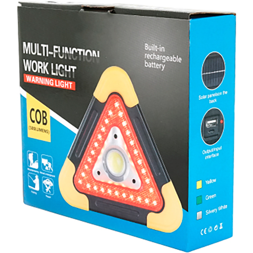 Аварийный знак SUITU ST-1101S-B Дополнительные характеристики Система освещения: 1 COB-фонарь и 39 красных светодиодов; Питание: 3 AA батарейки; 5 режимов работы; Видимость с расстояния до 200 метров