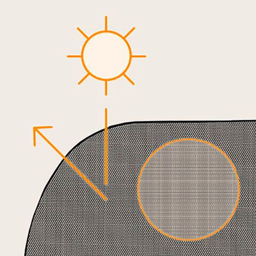 Сонцезахисний екран LIONELO SunBlocker 2шт Black (LO-SUNBLOCKER BLACK) Матеріал пластик