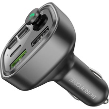 FM-трансмітер BOROFONE BC48 Broad QC3.0 18W Black (6941991104039)