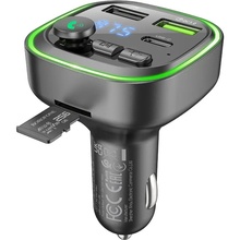 FM-трансмітер BOROFONE BC48 Broad QC3.0 18W Black (6941991104039)