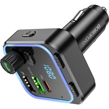 FM-трансмітер BOROFONE BC53 Highway PD20W+QC3.0 18W Black (6941991108457)
