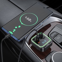 FM-трансмітер BOROFONE BC53 Highway PD20W+QC3.0 18W Black (6941991108457)