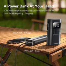 Автокомпрессор BASEUS PrimeTrip VA1 Wired and Wireless 2-in-1 Tire Inflator Cosmic Black (C11169001121-00)