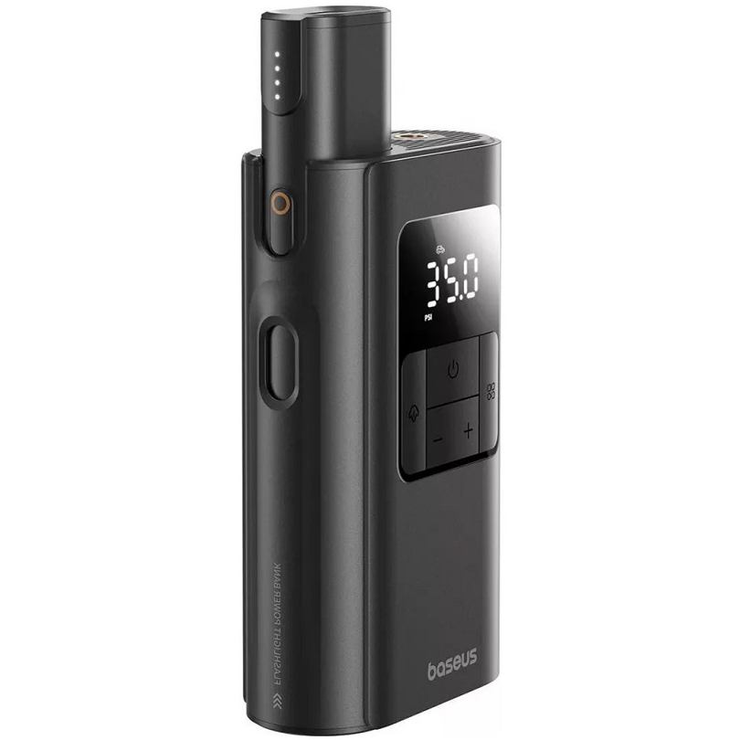 Автокомпрессор BASEUS PrimeTrip VA1 Wired and Wireless 2-in-1 Tire Inflator Cosmic Black (C11169001121-00) Материал  пластик