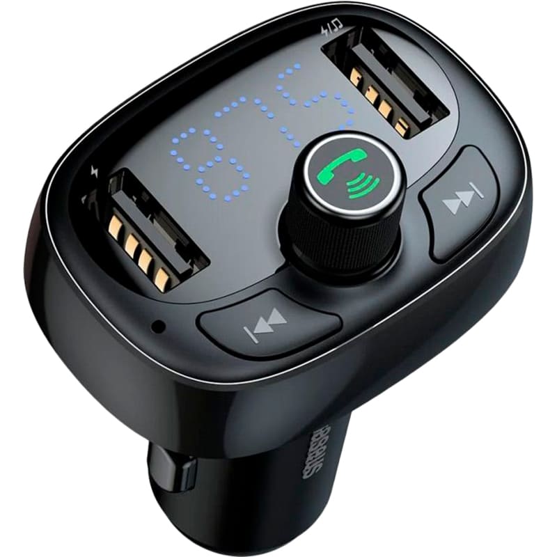 FM трансмиттер BASEUS OS-T Shaped S-09 Black (CCMT000301)