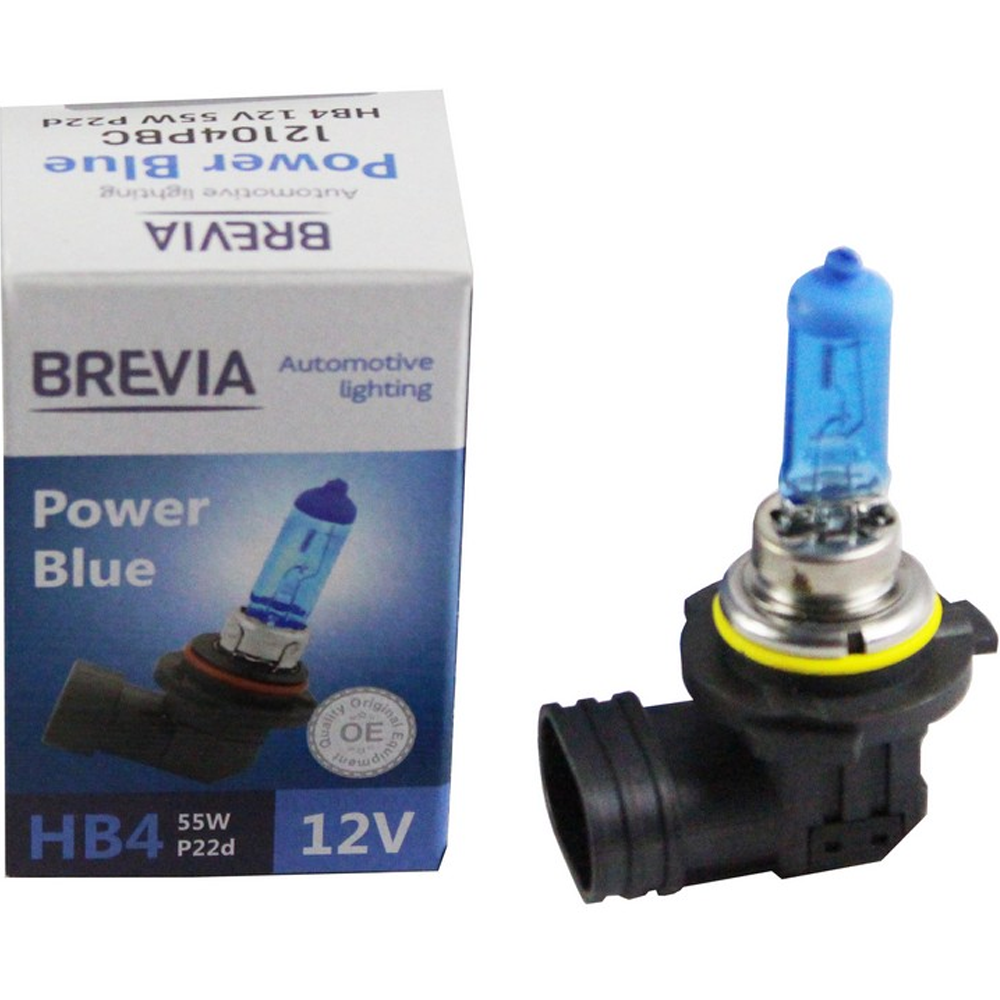 Лампа BREVIA HB4 12V 55W P22d Power Blue 4200K (12104PBC) Совместимость универсальные