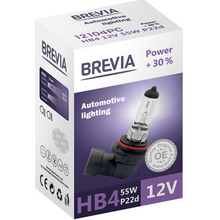 Лампа BREVIA HB4 12V 55W P22d Power +30% СР (12104PC)