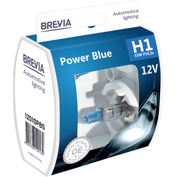 Лампа BREVIA H1 12V 55W P14.5s Power Blue S2 (12010PBS)