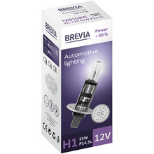Лампа BREVIA H1 12V 55W P14,5s Power +30% СР (12010PC)