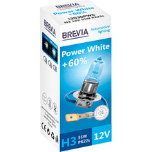 Лампа BREVIA H3 12V 55W PK22s Power White +60% 4300K CP (12030PWC)