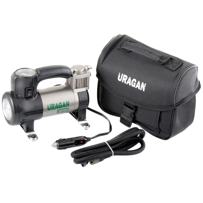 Компрессор автомобильный URAGAN (90190) Материал  пластик