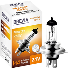 Лампа BREVIA H4 24V 100/90W P43t Master Rally CP (24040MRC)