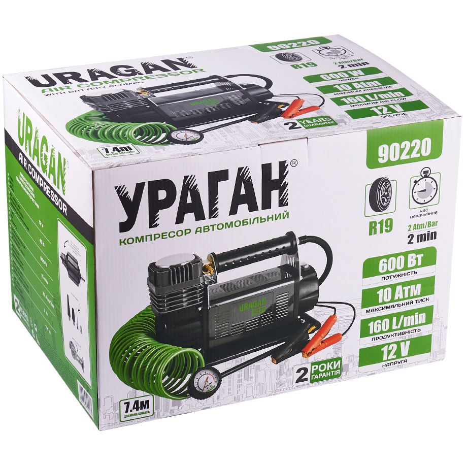 Покупка Компрессор автомобильный URAGAN (90220)