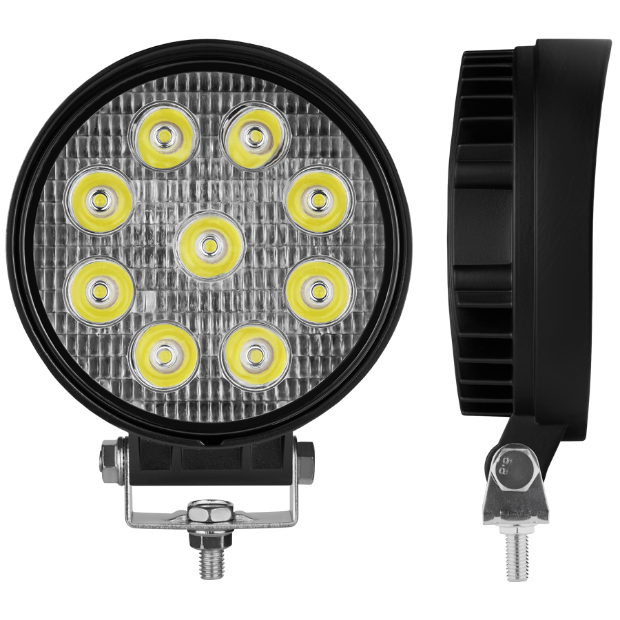 Фара светодиодная BREVIA 10-30V 27W 9 x 3W 1980Lm EPISTAR SPOT 1 шт (10641RSX1) Материал  металл