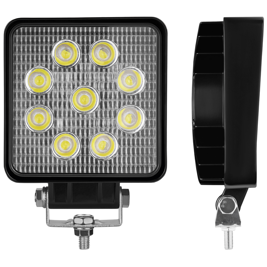 Фара светодиодная BREVIA 10-30V 27W 9 x 3W 1980Lm EPISTAR SPOT 1 шт (10642QSX1) Материал  металл