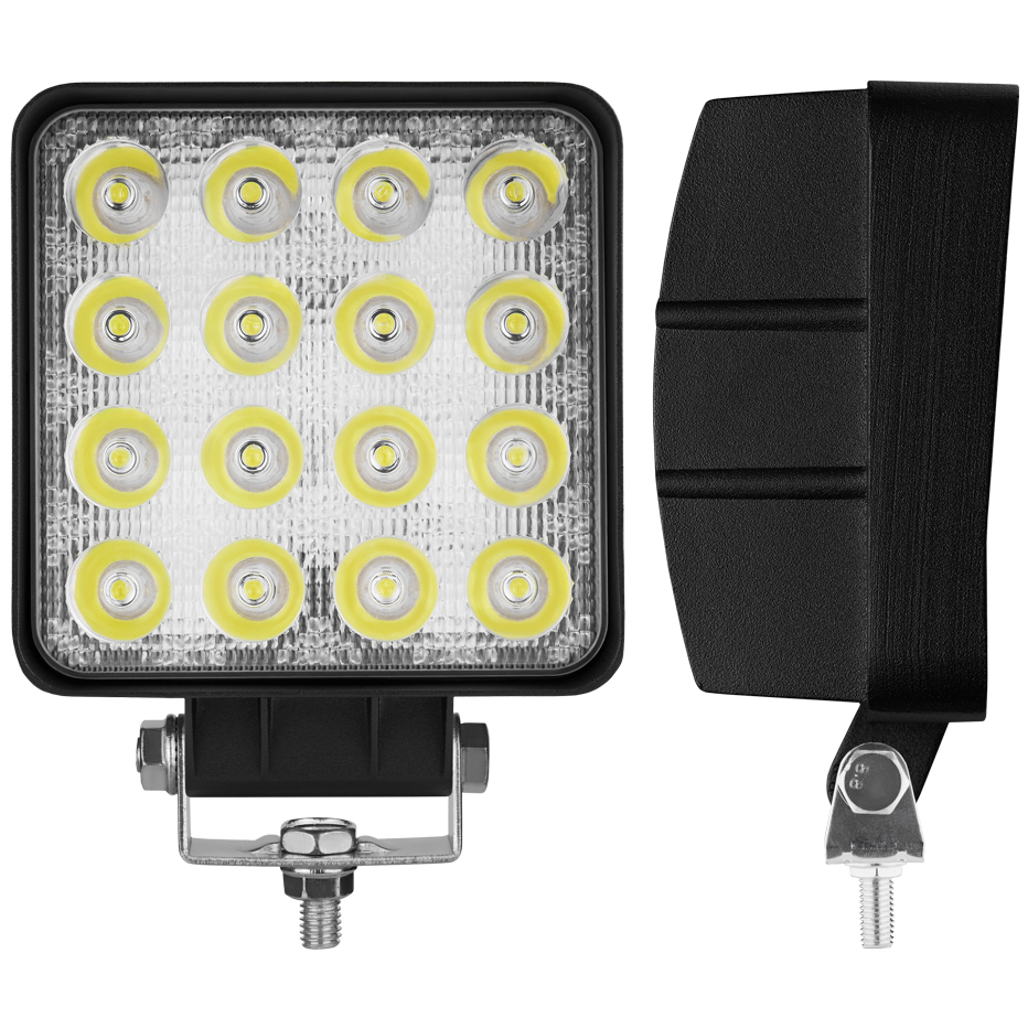 Фара светодиодная BREVIA 10-30V 48W 16 x 3W 3520Lm EPISTAR WHITE SPOT 1 шт (210652QSX1) Материал  металл