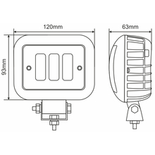 Фара светодиодная BREVIA 10-30V 30W 3 x 10W 2700Lm CSP1860DE 1 шт (10660QLX1)
