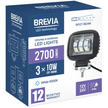 Фара светодиодная BREVIA 10-30V 30W 3 x 10W 2700Lm CSP1860DE 1 шт (10660QLX1)