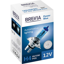 Галогеновая лампа BREVIA H4 12V 60/55W P43t Power Blue CP (12040PBC)