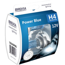 Галогеновая лампа BREVIA H4 12V 60|55W P43t  Power  Blue S2 (12040PBS)