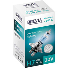 Галогеновая лампа Brevia H7 12V 55W PX26d Max Power +100% CP (12070MPC)
