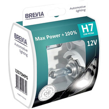 Галогеновая лампа BREVIA H7 12V 55W PX26d Max Power +100% S2 (12070MPS)
