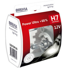 Галогеновая лампа BREVIA H7 12V 55W PX26d Power Ultra+60% S2 (12070PUS)