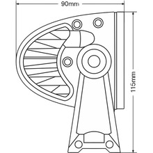 Фара светодиодная BREVIA CREE SPOT 240W (60800SX1)