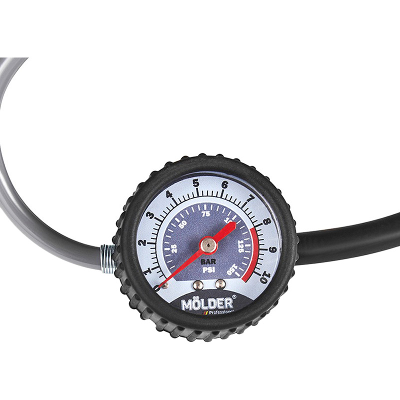 Автомобільний компресор MOLDER MA25130 Додатковi характеристики Тип: Однопоршневі; Тип підключення: Штекер прикурювача; Продуктивність: 40 л/хв; Довжина шлангу: 5,7 м; Довжина кабелю живлення: 3 м; Вага: 3,133 кг; Максимальний тиск: 10 Атм, кг/см