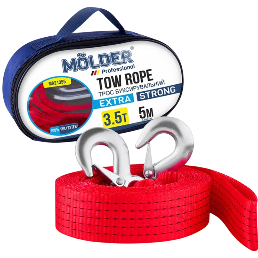 Буксирувальний трос MOLDER 3,5т 5м (MA21355) Довжина 500