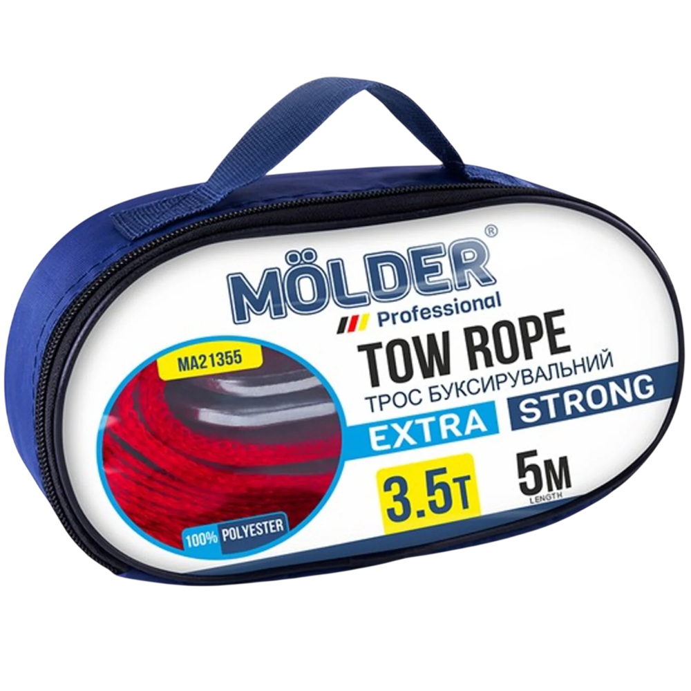 Фото 4 Буксирувальний трос MOLDER 3,5т 5м (MA21355)