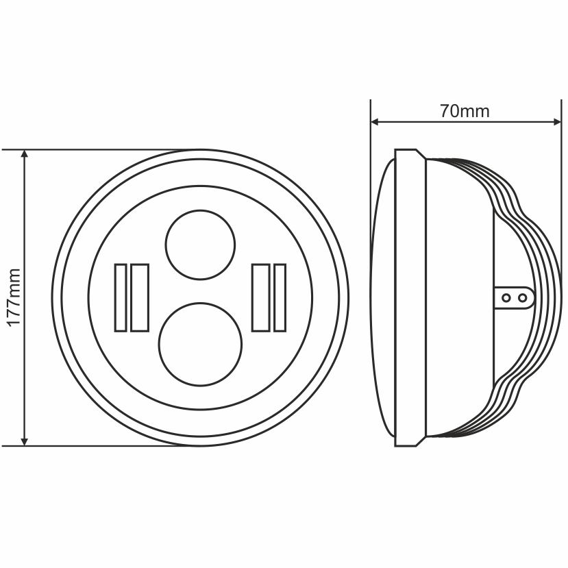 Зовнішній вигляд Фара світлодіодна BREVIA 60W (60160HLX1)