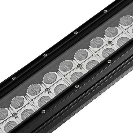 Фара світлодіодна BREVIA Cree Flood 120W (60400FX1) Додатково тип променя: FLOOD (розсіяний); оснащена 40 світлодіодами CREE (3W кожний); світловий потік 11200 Lm; ступінь захисту IP68; розміри: 554x82x90 мм; вага 2 кг; термін служби до 30000 годин; колірна температура 6000K