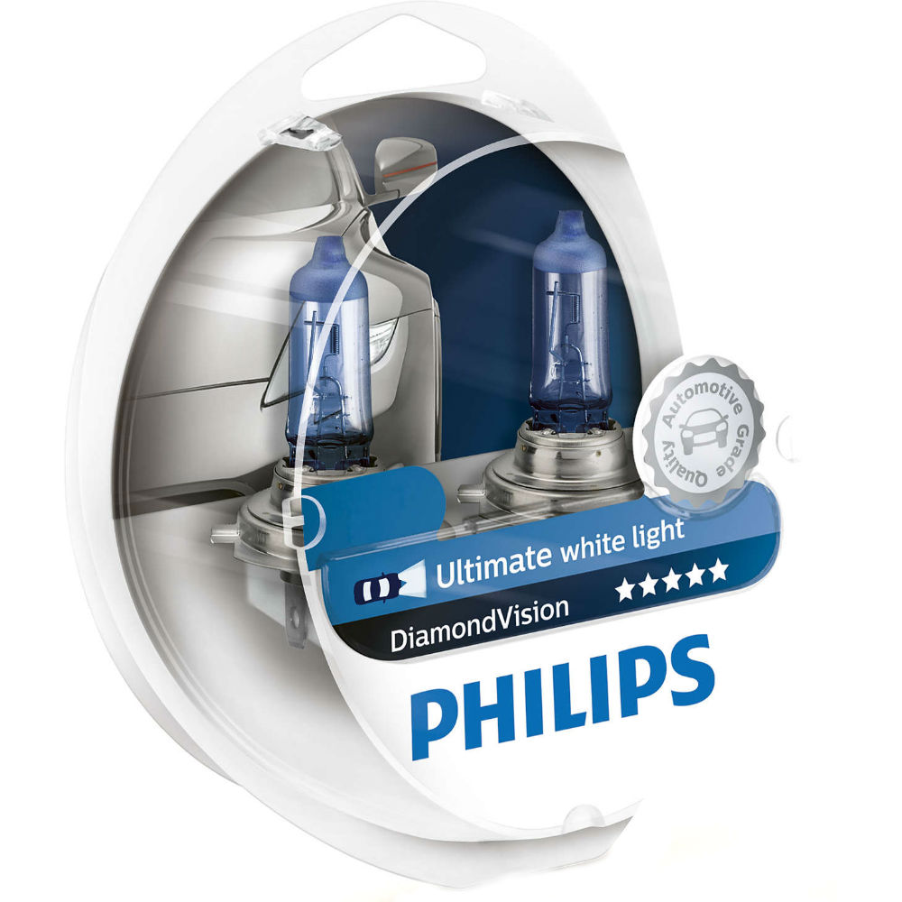 Галогенная лампа PHILIPS H11 Diamond Vision 5000K 2 шт/блистер (12362DVS2)