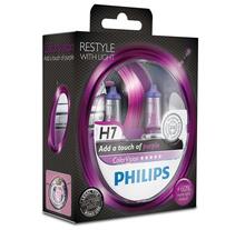 Галогенна лампа PHILIPS H7 Color Vision Purple, 2шт/блістер (12972CVPPS2)