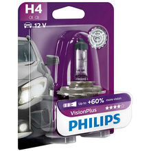 Лампа для автомобильных фар PHILIPS VisionPlus H4 (12342VPB1) 1 шт