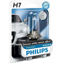 Галогенная лампа PHILIPS H7 WhiteVision 3700K, 1 шт (12972WHVB1)