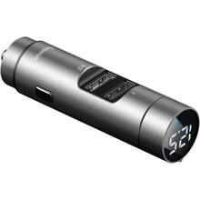 FM-трансмиттер BASEUS Energy Column 3.1A 2 USB silver (29246silver)