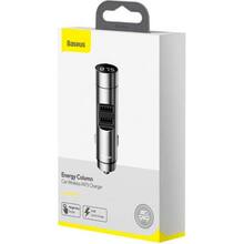 FM-трансмиттер BASEUS Energy Column 3.1A 2 USB silver (29246silver)