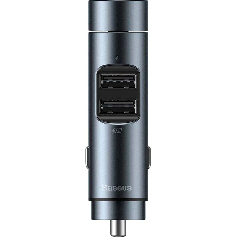 FM-трансмітер BASEUS Energy Column 3.1 A 2 USB metal gray (29246metal_gray) Захист від короткого замикання False