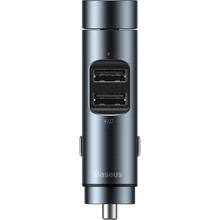 FM-трансмиттер BASEUS Energy Column 3.1A 2 USB metal gray (29246metal_gray)