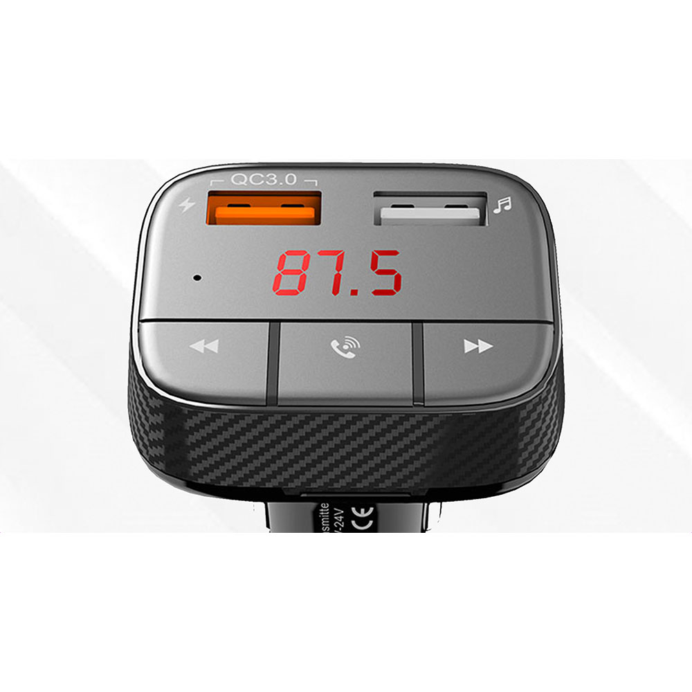 FM трансмітер Promate SmarTune-2+ Black (smartune-2+.black) Захист від короткого замикання False