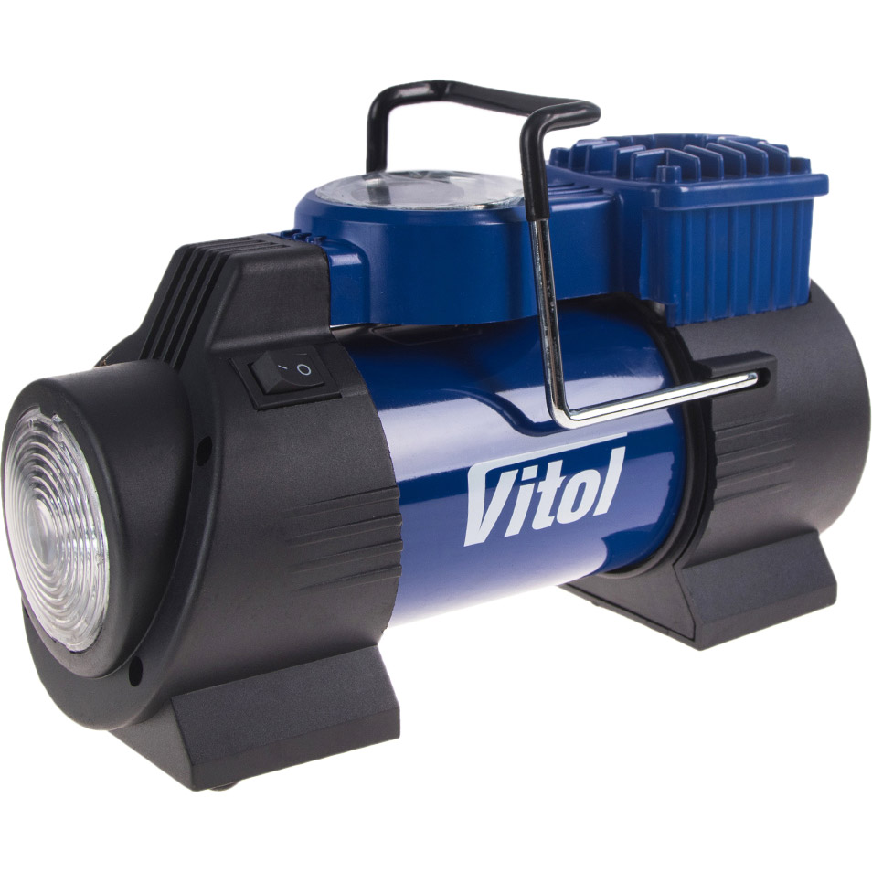 

Компрессор Vitol 150psi 23Amp 50 л (К-60 (8)), Компресор К-60 150psi/15Amp/40л/лiхтар/прикурювач