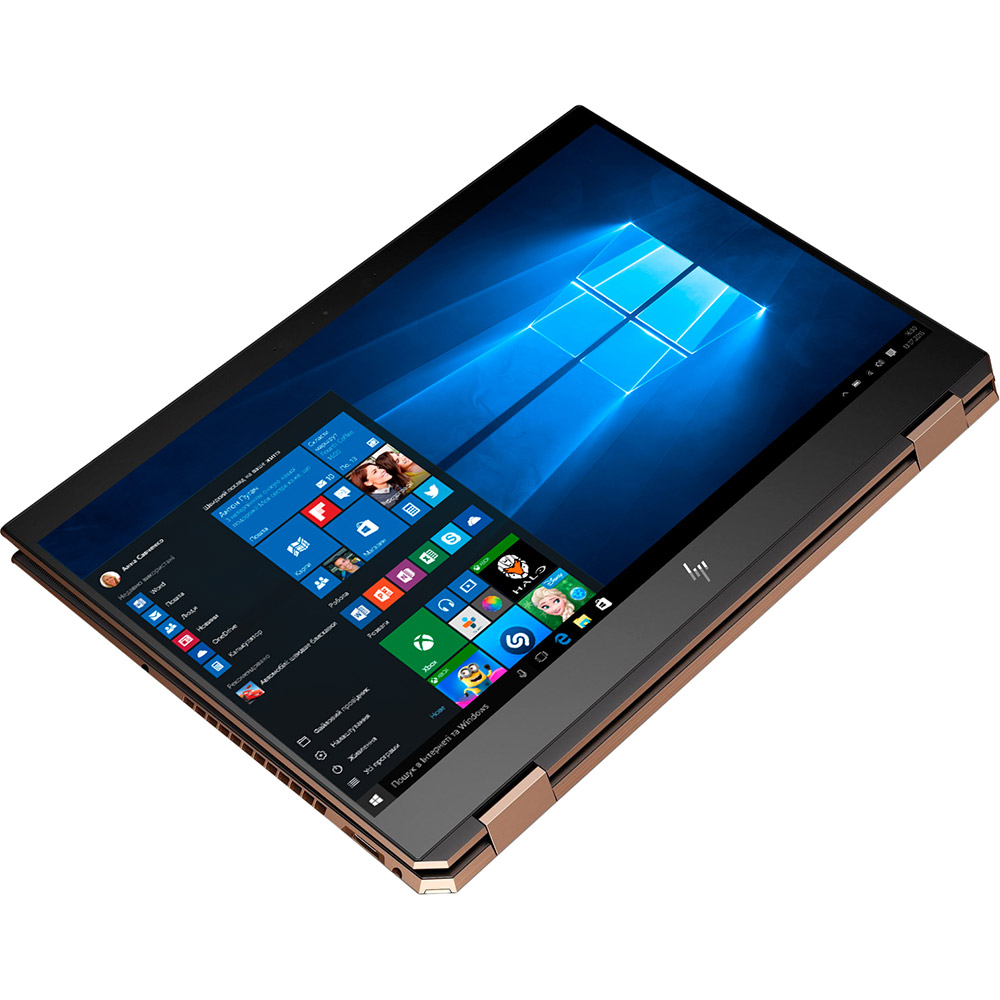 Зовнішній вигляд Ноутбук HP Spectre 15 x360 15-df0039ur Black/Gold (6BM06EA)