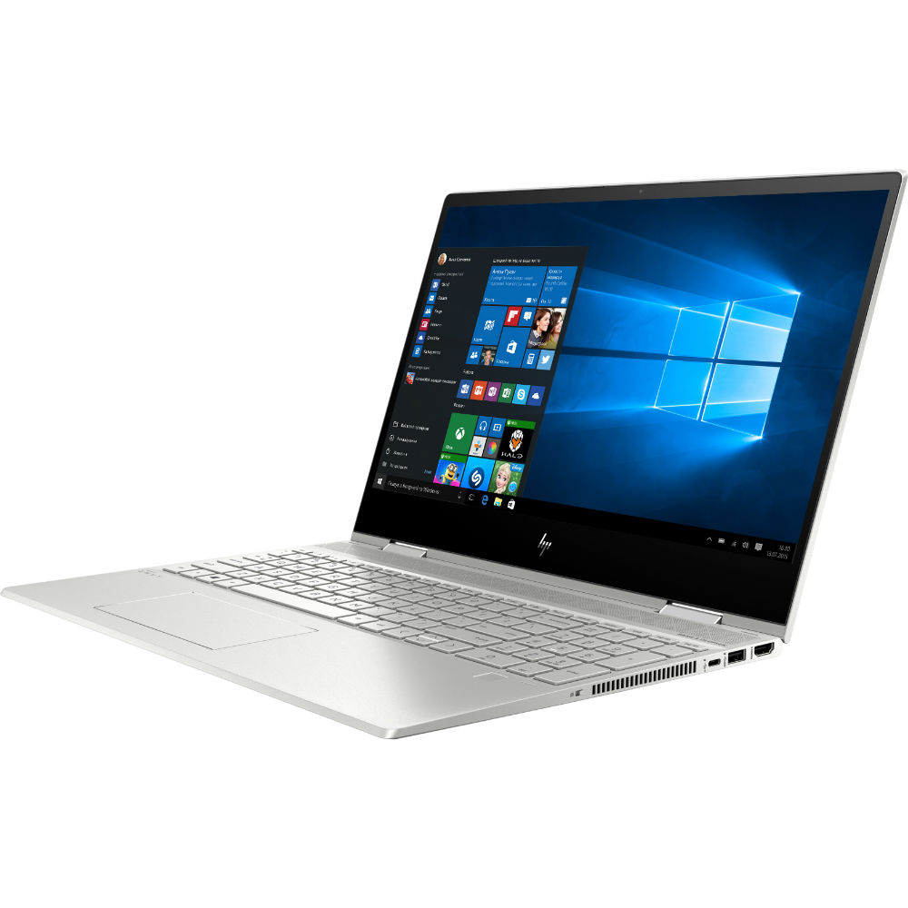 Зовнішній вигляд Ноутбук HP ENVY x360 15-dr0005ur Silver (7SE28EA)