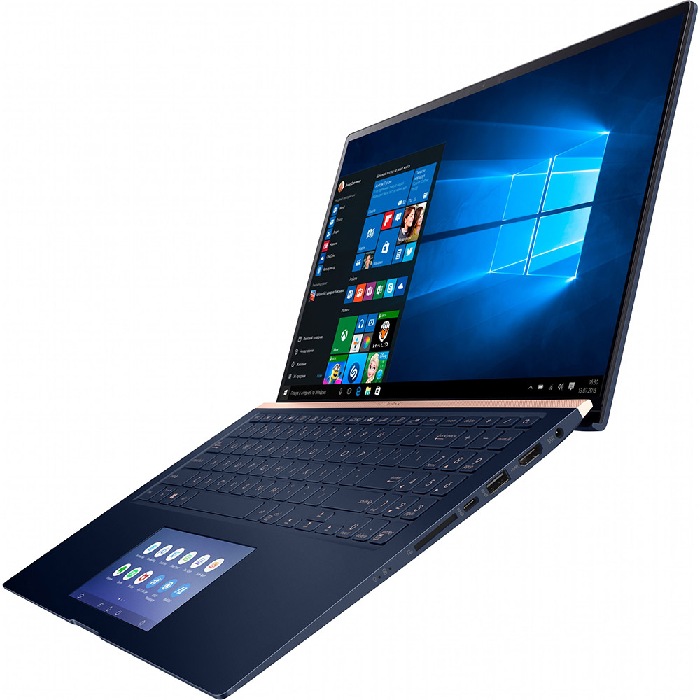 Зовнішній вигляд Ноутбук ASUS ZenBook UX534FA-AA008T Blue (90NB0NM3-M00080)