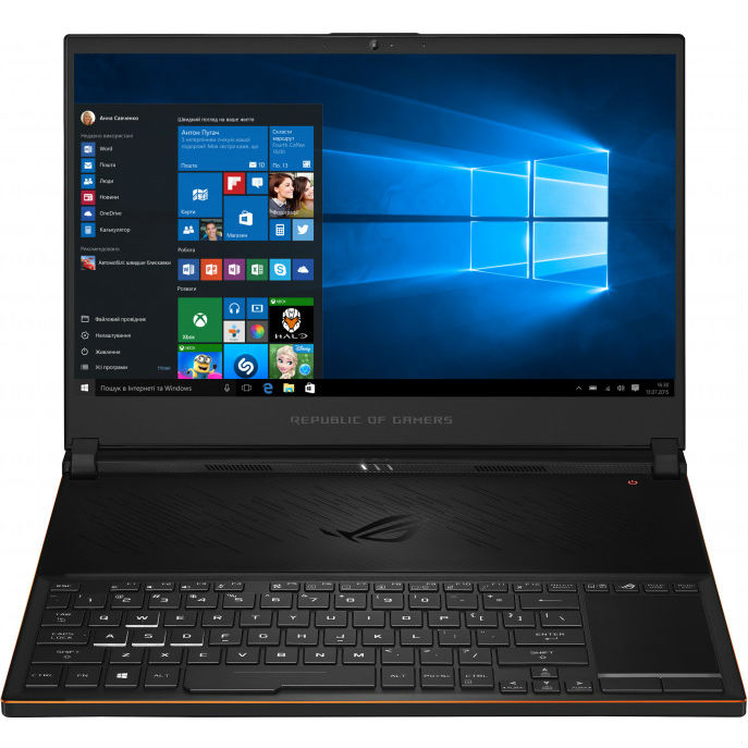 Ноутбук ASUS ROG Zephyrus S GX531GXR-AZ038T Black (90NR02G1-M01600) Роздільна здатність дисплея 1920 x 1080